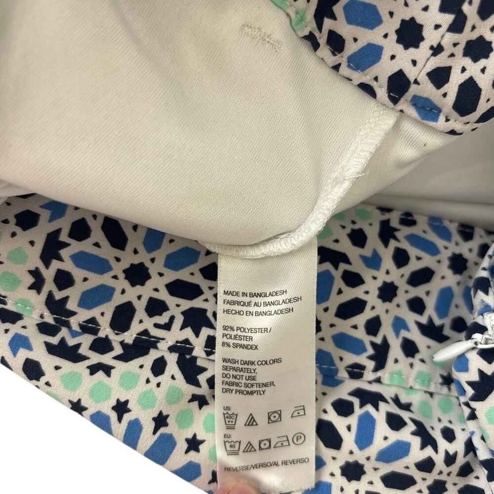 IZOD Golf Skirt Skort Blue Medallion Print Size 2 - Picture 7 of 9